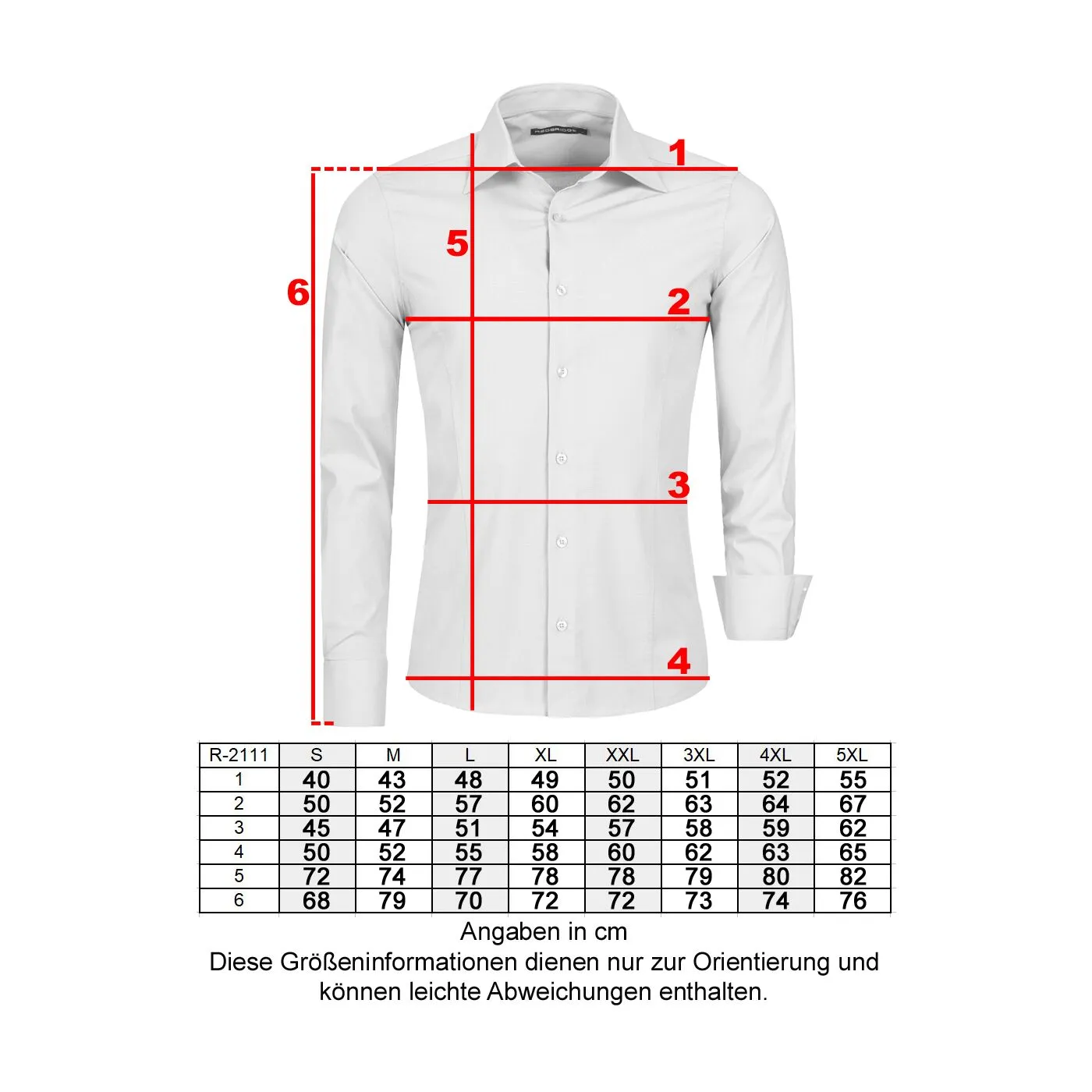 Red Bridge Herren Basic Design Slim Fit Langarm Hemd Weiß